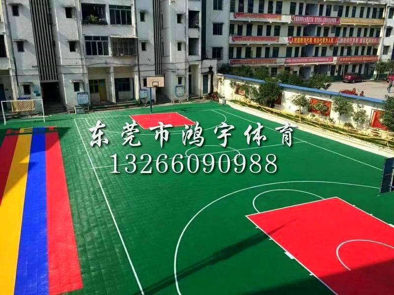 贵州兴义市悬浮地板篮球场